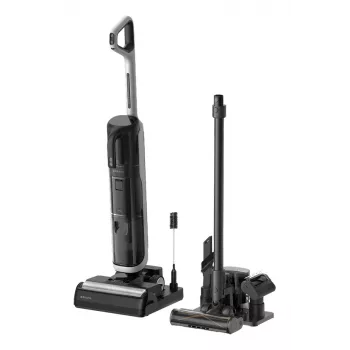 Aspirapolvere a scopa Dreame H14 Dual batteria asciutto e bagnato senza sacchetto — potenza di aspirazione 18000 Pa, 380 W, 0,35 L, nero