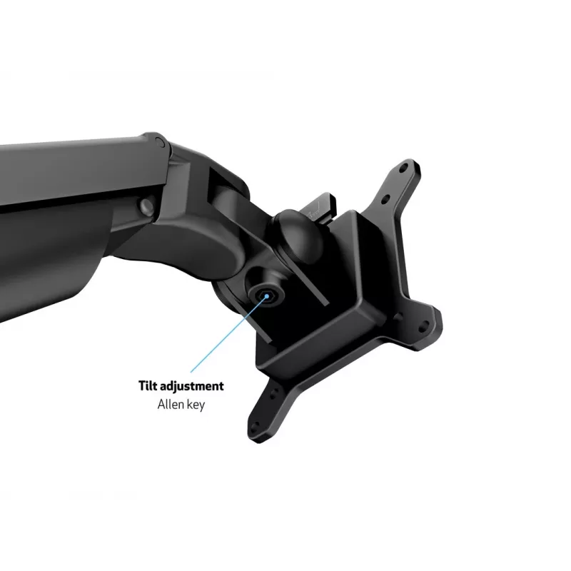Multibrackets M VESA Gas Lift Arm supporto da scrivania o a parete Basic nero morsetto/fissaggio a vite 10 kg
