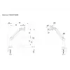 Multibrackets M VESA Gas Lift Arm supporto da scrivania o a parete Basic nero morsetto/fissaggio a vite 10 kg