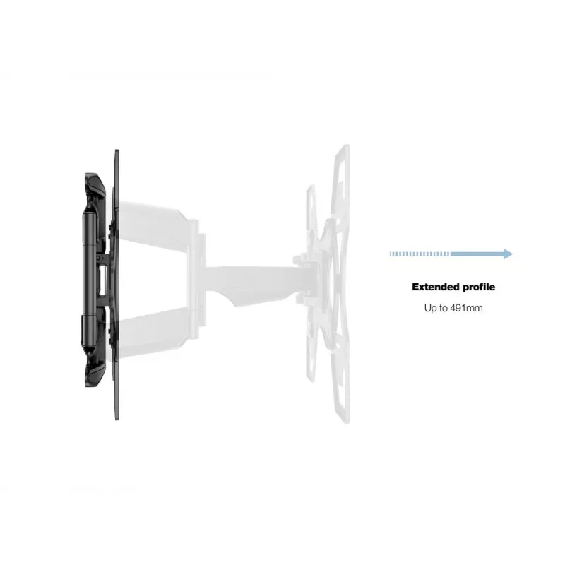 Supporto a parete MULTIBRACKETS M VESA Flexarm Full Motion Dual 400x400 per schermi 40–70 inch, 45 kg, nero