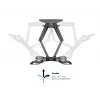Supporto a parete MULTIBRACKETS M VESA Flexarm Full Motion Dual 400x400 per schermi 40–70 inch, 45 kg, nero