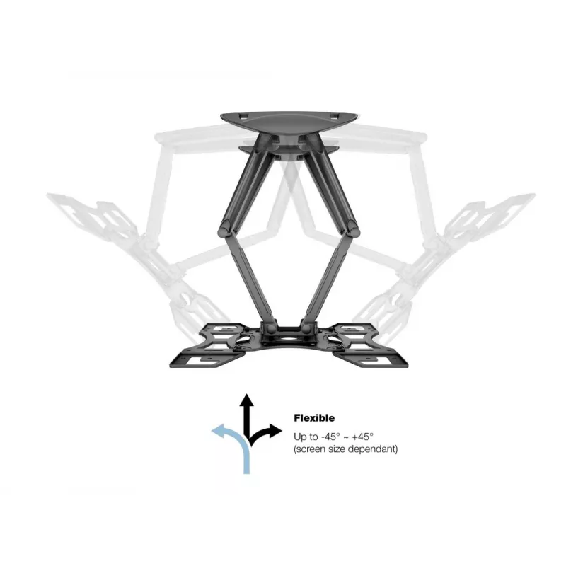 Supporto a parete MULTIBRACKETS M VESA Flexarm Full Motion Dual 400x400 per schermi 40–70 inch, 45 kg, nero