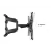 Supporto a parete MULTIBRACKETS M VESA Flexarm Full Motion Dual 400x400 per schermi 40–70 inch, 45 kg, nero