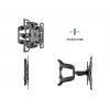 Supporto a parete MULTIBRACKETS M VESA Flexarm Full Motion Dual 400x400 per schermi 40–70 inch, 45 kg, nero