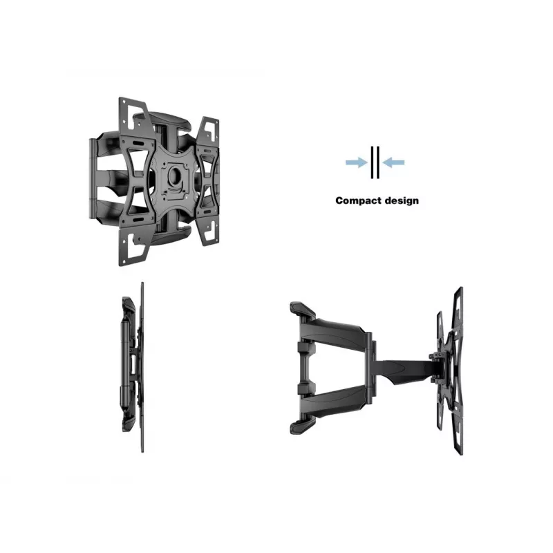 Supporto a parete MULTIBRACKETS M VESA Flexarm Full Motion Dual 400x400 per schermi 40–70 inch, 45 kg, nero