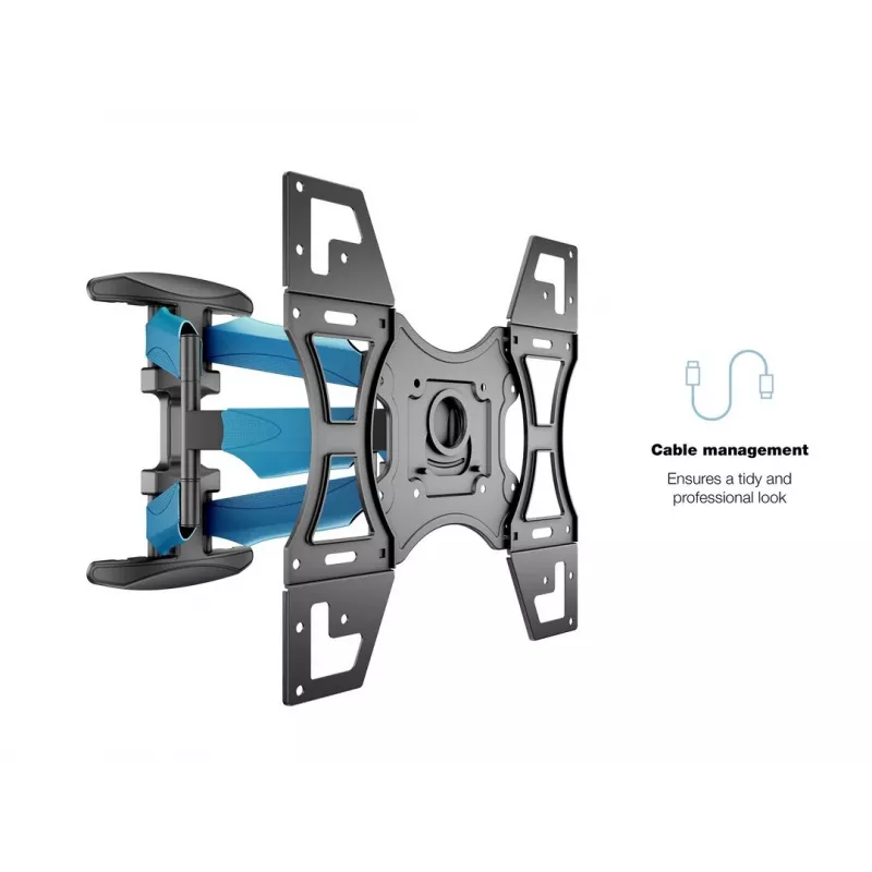 Supporto a parete MULTIBRACKETS M VESA Flexarm Full Motion Dual 400x400 per schermi 40–70 inch, 45 kg, nero