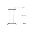 Multibrackets M supporto da terra motorizzato 60kg nero peso max. 60kg schermo min. 94cm schermo max. 2,29m