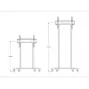 Multibrackets M supporto da terra motorizzato 60kg nero peso max. 60kg schermo min. 94cm schermo max. 2,29m