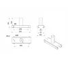 Multibrackets M kit di estensione a soffitto 3m Pro OM55N-D/OM46N-D