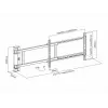 Multibrackets M supporto orientabile motorizzato X-Large 50 kg 170° nero