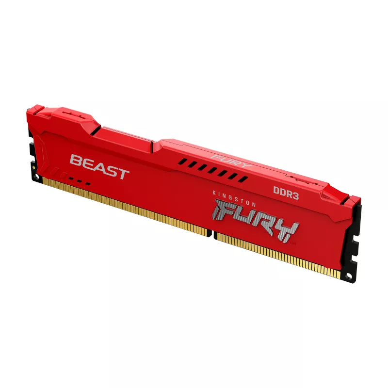 Kingston Technology FURY Beast, 8 GB, 1 X 8 GB, DDR3, 1866 MHz, 240-pin DIMM, rosso