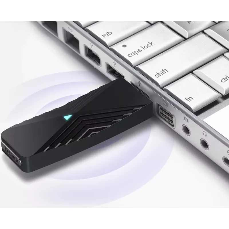 D-Link AX1800 adattatore USB Wi-Fi, wireless, USB, WLAN, Wi-Fi 6 (802.11ax), 1800 Mbit/s, nero