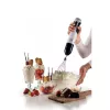 Ariete 602 Moderna frullatore a immersione, 1000 W, 10 velocità + turbo, accessori inclusi, bianco
