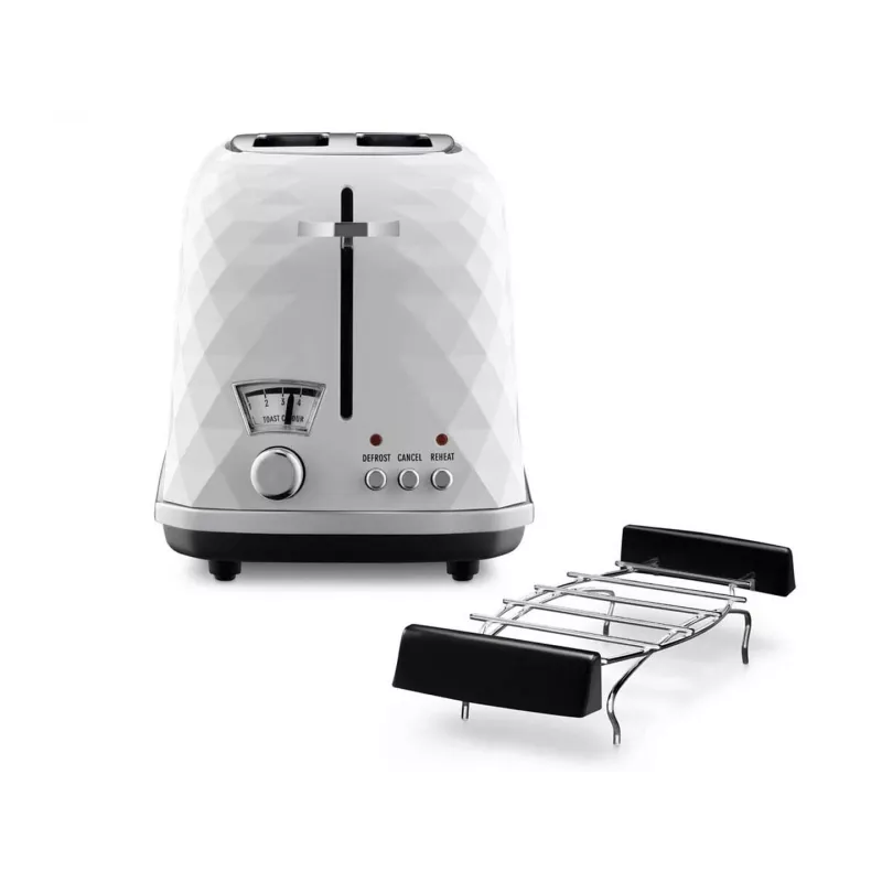 De’Longhi CTJ 2103.W tostapane 2 fette 900 W nero, bianco
