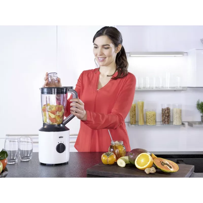 Braun PowerBlend 3 1,5 L frullatore da tavolo 800 W nero, bianco
