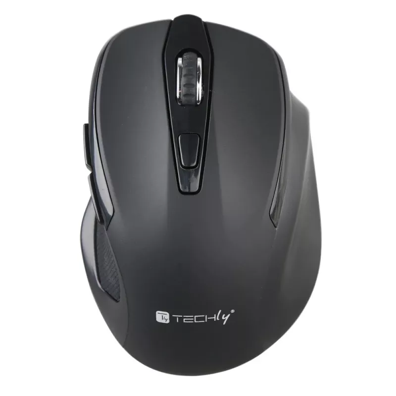 Techly IM 102-WBK mouse da ufficio per destrimani RF wireless ottico 1600 DPI