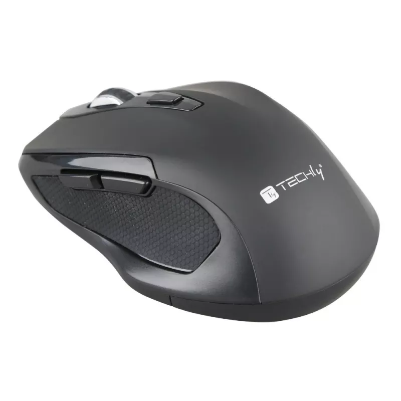 Techly IM 102-WBK mouse da ufficio per destrimani RF wireless ottico 1600 DPI
