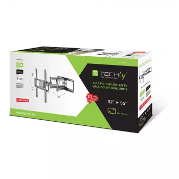 Techly ICA-PLB 344STY supporto/base per TV 139,7 cm (55 pollici) nero