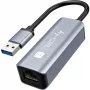Techly IDATA USB-ETGIGA-AA docking station/replicatore di porte per laptop con filo USB 3.2 Gen 1 (3.1 Gen 1) Type-A nero, argento