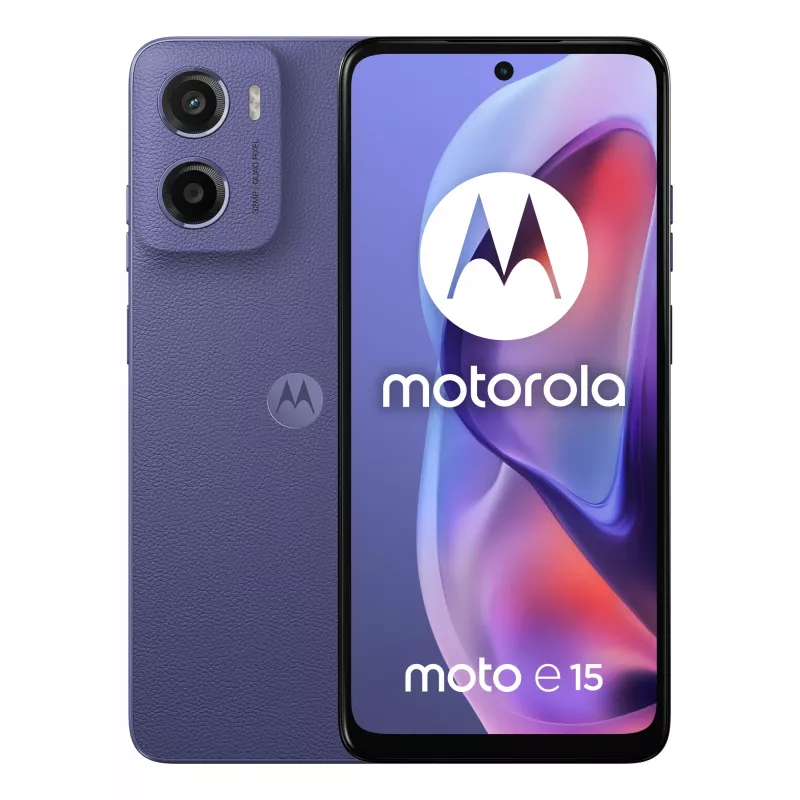 Motorola moto e15 16,9 cm (6,67 inch) Dual SIM Android 14 Go Edition 4G USB Type-C 2 GB 64 GB 5200 mAh lavanda