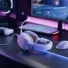 Glorious Gaming Glorious GHS Eternal RGB - headset gaming stereo RGB per PC, PS5, PS4, Switch - driver angolari ottimizzati, microfono rimovibile regolabile e cristallino, USB-C - durevole, comfort per tutto il giorno e la notte - bianco