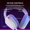 Glorious Gaming Glorious GHS Eternal RGB - headset gaming stereo RGB per PC, PS5, PS4, Switch - driver angolari ottimizzati, microfono rimovibile regolabile e cristallino, USB-C - durevole, comfort per tutto il giorno e la notte - bianco