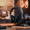 Glorious Gaming Glorious GHS Eternal - headset gaming stereo per PC, PS5, PS4, Xbox, Switch - driver angolari ottimizzati, microfono rimovibile regolabile e cristallino, 3,5 mm - robusto, comfort per tutto il giorno e la notte - nero