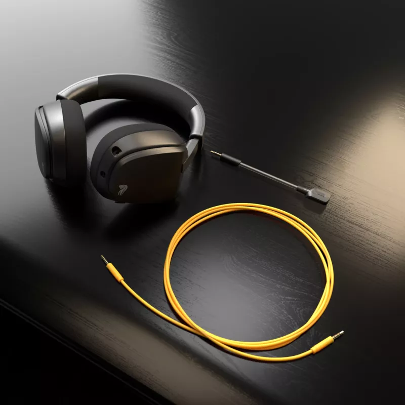 Glorious Gaming Glorious GHS Eternal - headset gaming stereo per PC, PS5, PS4, Xbox, Switch - driver angolari ottimizzati, microfono rimovibile regolabile e cristallino, 3,5 mm - robusto, comfort per tutto il giorno e la notte - nero