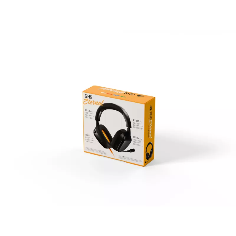 Glorious Gaming Glorious GHS Eternal - headset gaming stereo per PC, PS5, PS4, Xbox, Switch - driver angolari ottimizzati, microfono rimovibile regolabile e cristallino, 3,5 mm - robusto, comfort per tutto il giorno e la notte - nero