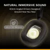 Glorious Gaming Glorious GHS Eternal - headset gaming stereo per PC, PS5, PS4, Xbox, Switch - driver angolari ottimizzati, microfono rimovibile regolabile e cristallino, 3,5 mm - robusto, comfort per tutto il giorno e la notte - nero