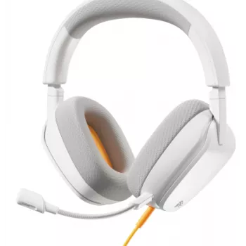 Glorious Gaming Glorious GHS Eternal - headset gaming stereo per PC, PS5, PS4, Xbox, Switch - driver angolari ottimizzati, microfono rimovibile regolabile e cristallino, 3,5 mm - durevole, comfort per tutto il giorno e la notte - bianco
