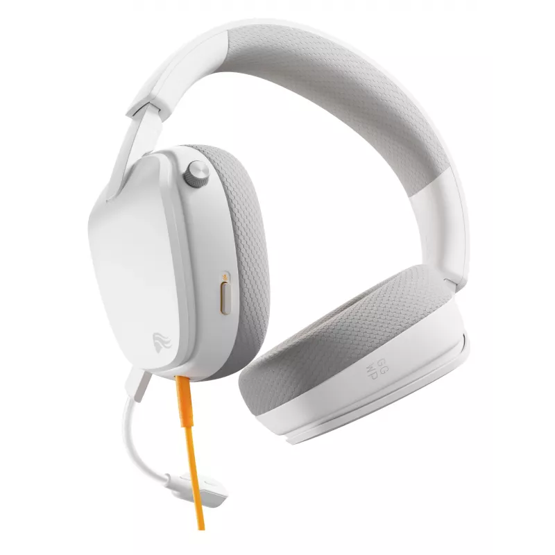 Glorious Gaming Glorious GHS Eternal - headset gaming stereo per PC, PS5, PS4, Xbox, Switch - driver angolari ottimizzati, microfono rimovibile regolabile e cristallino, 3,5 mm - durevole, comfort per tutto il giorno e la notte - bianco