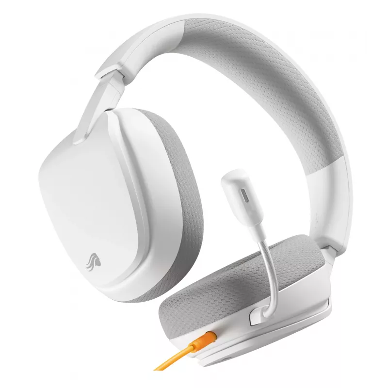 Glorious Gaming Glorious GHS Eternal - headset gaming stereo per PC, PS5, PS4, Xbox, Switch - driver angolari ottimizzati, microfono rimovibile regolabile e cristallino, 3,5 mm - durevole, comfort per tutto il giorno e la notte - bianco
