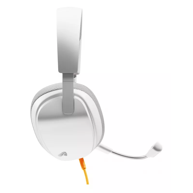 Glorious Gaming Glorious GHS Eternal - headset gaming stereo per PC, PS5, PS4, Xbox, Switch - driver angolari ottimizzati, microfono rimovibile regolabile e cristallino, 3,5 mm - durevole, comfort per tutto il giorno e la notte - bianco