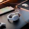 Glorious Gaming Glorious GHS Eternal - headset gaming stereo per PC, PS5, PS4, Xbox, Switch - driver angolari ottimizzati, microfono rimovibile regolabile e cristallino, 3,5 mm - durevole, comfort per tutto il giorno e la notte - bianco