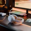 Glorious Gaming Glorious GHS Eternal - headset gaming stereo per PC, PS5, PS4, Xbox, Switch - driver angolari ottimizzati, microfono rimovibile regolabile e cristallino, 3,5 mm - durevole, comfort per tutto il giorno e la notte - bianco