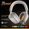 Glorious Gaming Glorious GHS Eternal - headset gaming stereo per PC, PS5, PS4, Xbox, Switch - driver angolari ottimizzati, microfono rimovibile regolabile e cristallino, 3,5 mm - durevole, comfort per tutto il giorno e la notte - bianco