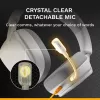 Glorious Gaming Glorious GHS Eternal - headset gaming stereo per PC, PS5, PS4, Xbox, Switch - driver angolari ottimizzati, microfono rimovibile regolabile e cristallino, 3,5 mm - durevole, comfort per tutto il giorno e la notte - bianco
