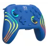 Gamepad con filo e wireless Turtle Beach Afterglow Wave blu per Nintendo Switch 2 – Bluetooth/USB-C, RGB, batteria ricaricabile integrata da 20 ore, cavo da 3 m