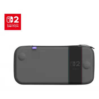 Custodia da viaggio Turtle Beach PlayTrek sottile per Nintendo Switch 2 — antracite nero, 290×58×145 mm