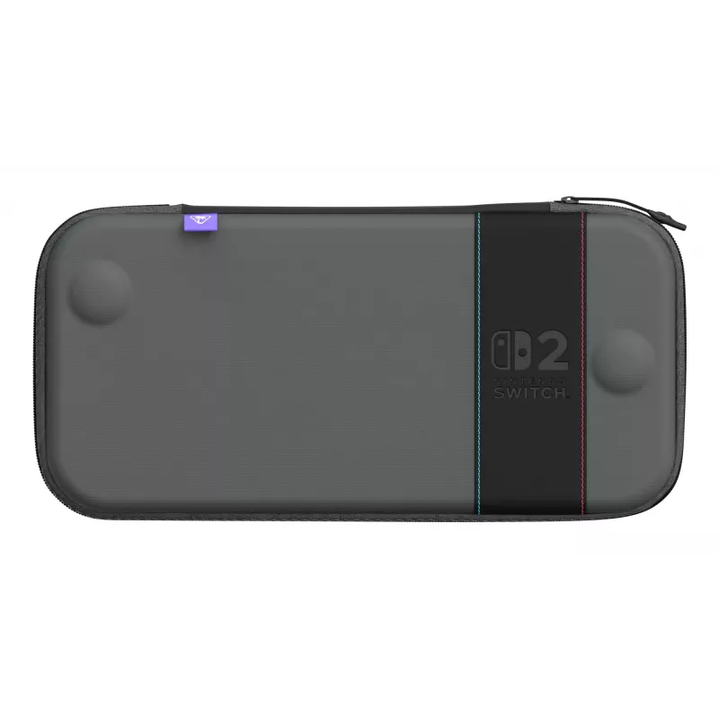 Custodia da viaggio Turtle Beach PlayTrek sottile per Nintendo Switch 2 — antracite nero, 290×58×145 mm