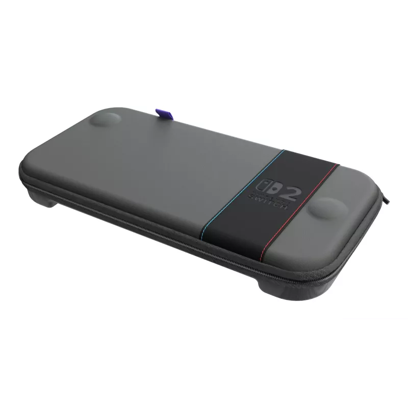 Custodia da viaggio Turtle Beach PlayTrek sottile per Nintendo Switch 2 — antracite nero, 290×58×145 mm