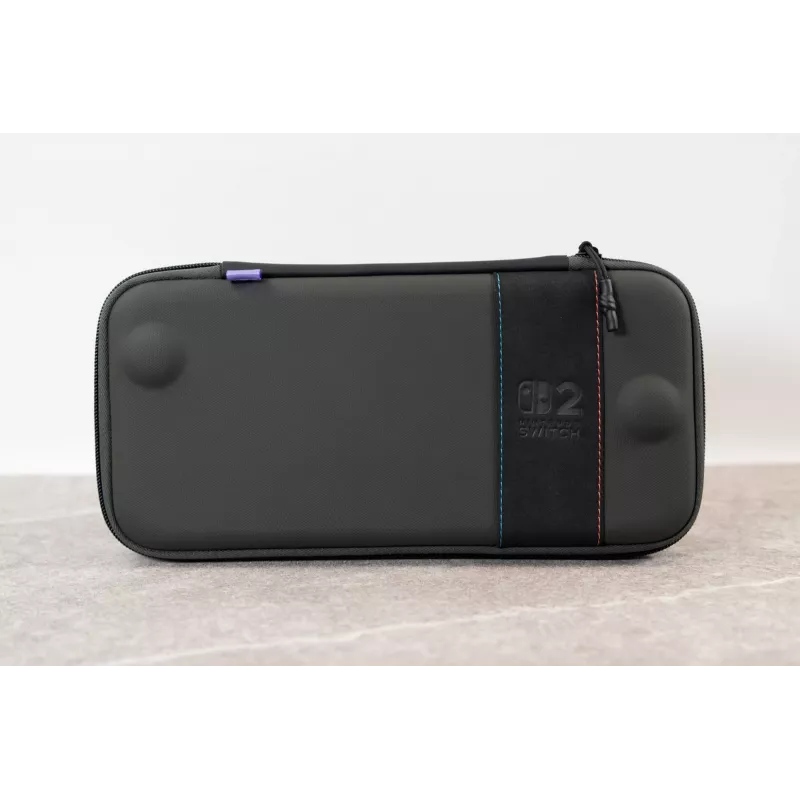 Custodia da viaggio Turtle Beach PlayTrek sottile per Nintendo Switch 2 — antracite nero, 290×58×145 mm