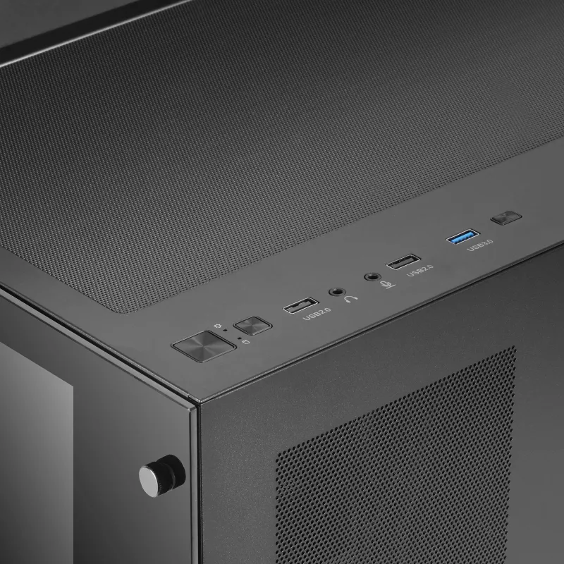 Mars Gaming MCV3 nero Custom XXL E-ATX gaming tower pannello frontale e laterale in vetro temperato struttura a doppia camera modulare
