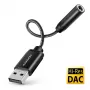 Axagon ADA-HA adattatore audio USB-A a jack 3,5 mm Hi-Res DAC, 384 kHz/32 Bit, stereo