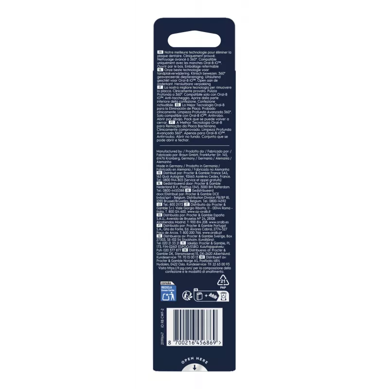 Oral-B 80782596 testina spazzolino 2 pz. bianco