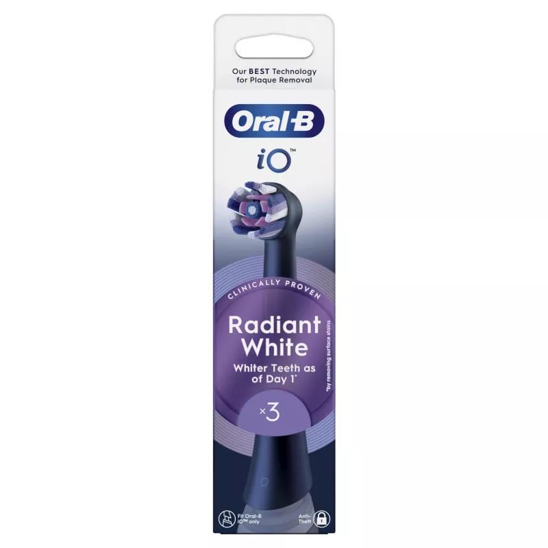 Oral-B 80782595 testina spazzolino 3 pezzi nero