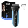 Rasoio elettrico BRAUN Series 3 3040 ricaricabile nero/blu, modello 3040