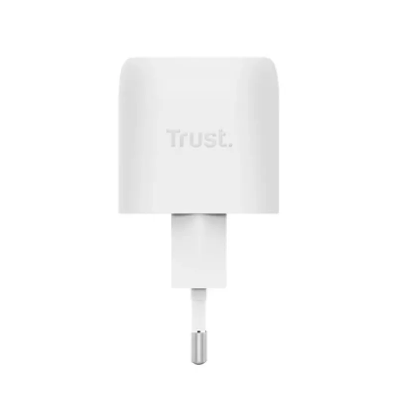 Caricabatterie Trust Maxo 30W USB-C GaN per interni ricarica rapida bianco