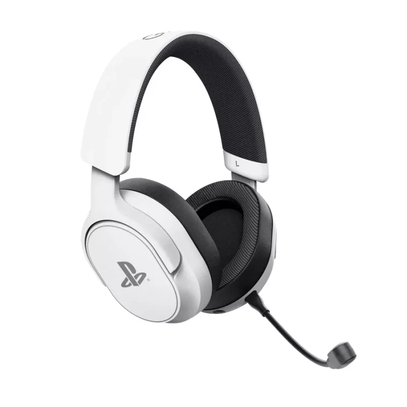Cuffie Trust GXT 499 Forta con filo e senza fili con archetto gaming bianche